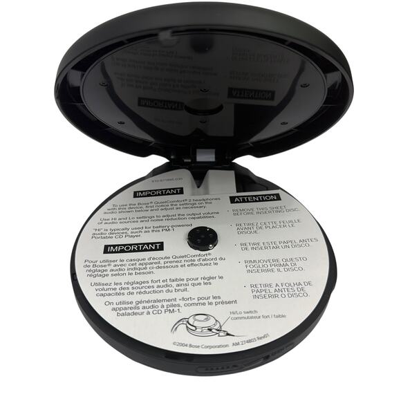 Bose PM-1 Portable Compact Disc CD Player Black Tested Working - Picture 2 of 8